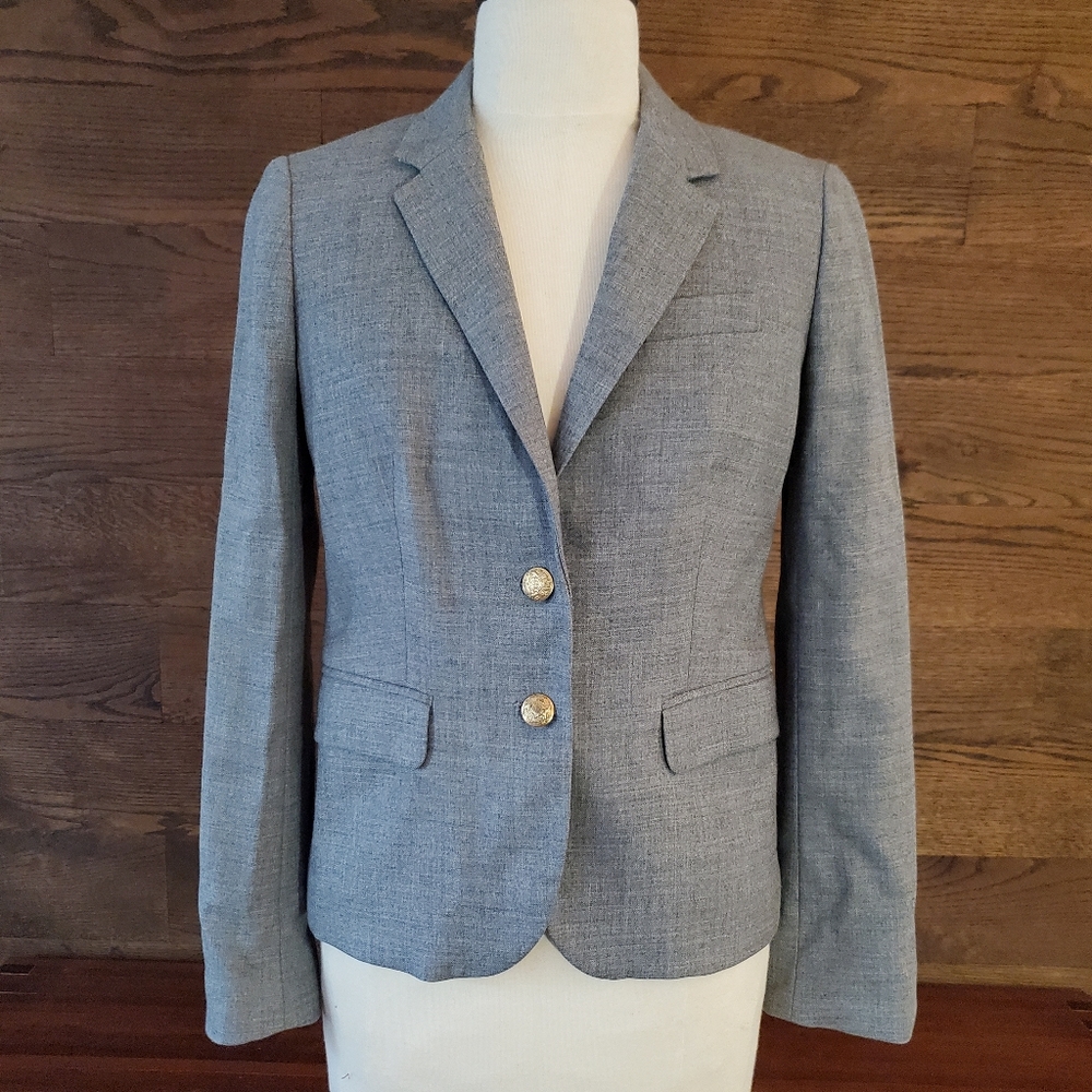 J. Crew wool blend schoolboy blazer